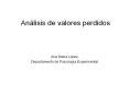 Anlisis de valores perdidos
