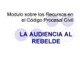 Modulo sobre los Recursos en el Cdigo Procesal Civil