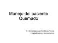 Manejo del paciente Quemado