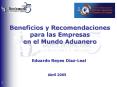 Beneficios y Recomendaciones para las Empresas en el Mundo Aduanero
