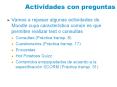 Actividades con preguntas