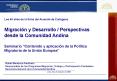Los 40 aos de la firma del Acuerdo de Cartagena Migracin y Desarrollo Perspectivas desde la Comunida