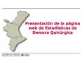 Presentacin de la pgina web de Estadsticas de Demora Quirrgica