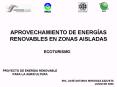 PROYECTO DE ENERGIA RENOVABLE PARA LA AGRICULTURA