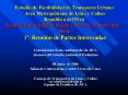 Estudio de Factibilidad de Transporte Urbano rea Metropolitana de Lima y Callao Republica del Per Es