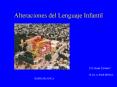 Alteraciones del Lenguaje Infantil