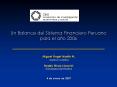 Un Balance del Sistema Financiero Peruano para el ao 2006