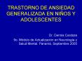 TRASTORNO DE ANSIEDAD GENERALIZADA EN NIOS Y ADOLESCENTES