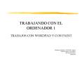 TRABAJANDO CON EL ORDENADOR 1