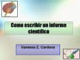 Como escribir un informe cientfico