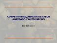 COMPETITIVIDAD, ANALISIS DE VALOR AGREGADO Y OUTSOURCING