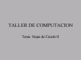 TALLER DE COMPUTACION