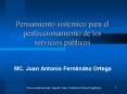 Pensamiento sistmico para el perfeccionamiento de los servicios pblicos