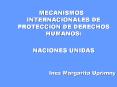MECANISMOS INTERNACIONALES DE PROTECCIN DE DERECHOS HUMANOS: