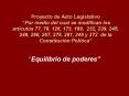 Proyecto de Acto Legislativo Por medio del cual se modifican los artculos 77, 78, 126, 173, 189, 232