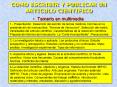 COMO ESCRIBIR Y PUBLICAR UN ARTICULO CIENTIFICO