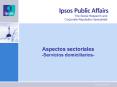 Aspectos sectoriales Servicios domiciliarios