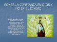 PONER LA CONFIANZA EN DIOS Y NO EN EL DINERO