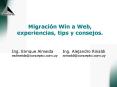 Migracin Win a Web, experiencias, tips y consejos'