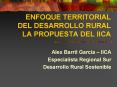 ENFOQUE TERRITORIAL DEL DESARROLLO RURAL LA PROPUESTA DEL IICA
