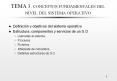 TEMA 3' CONCEPTOS FUNDAMENTALES DEL NIVEL DEL SISTEMA OPERATIVO