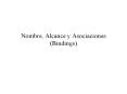 Nombre, Alcance y Asociaciones (Bindings)
