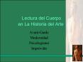 Lectura del Cuerpo en La Historia del Arte'