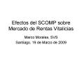 Efectos del SCOMP sobre Mercado de Rentas Vitalicias