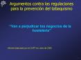 Argumentos contra las regulaciones para la prevencin del tabaquismo