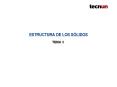 ESTRUCTURA DE LOS SLIDOS
