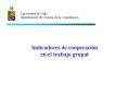 Indicadores de cooperacin en el trabajo grupal
