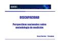 DISCAPACIDAD Perspectivas nacionales sobre metodologa de medicin