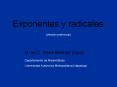 Leyes de exponentes y radicales