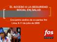 EL ACCESO A LA (SEGURIDAD SOCIAL EN) SALUD