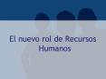 El nuevo rol de Recursos Humanos