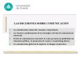 LAS DECISIONES SOBRE COMUNICACIN