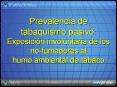 Prevalencia de tabaquismo pasivo: Exposicin involuntaria de los nofumadores al humo ambiental de tab