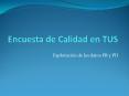 Encuesta de Calidad en TUS