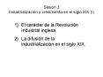Sesin 3 Industrializacin y crecimiento en el siglo XIX I