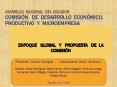 Asamblea nacional del ecuador Comisin de desarrollo econmico, productivo y microempresa