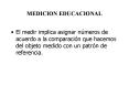 MEDICION EDUCACIONAL