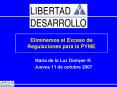 Eliminemos el Exceso de Regulaciones para la PYME