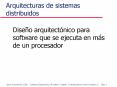 Arquitecturas de sistemas distribuidos