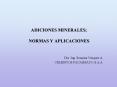 ADICIONES MINERALES NORMAS Y APLICACIONES
