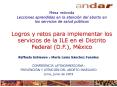 Mesa redonda Lecciones aprendidas en la atencin del aborto en los servicios de salud pblicos Logros