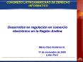 Desarrollos en regulacin en comercio electrnico en la Regin Andina