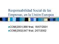 Responsabilidad Social de las Empresas, en la Unin Europea