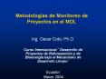 Metodologas de Monitoreo de Proyectos en el MDL