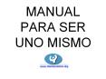 MANUAL PARA SER UNO MISMO