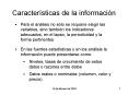 Caractersticas de la informacin